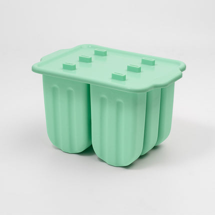 Cross-Border New Oval Ice Cream Mold with Lid, Easy to Release, Cheese Popsicle DIY Home Ice Cream Mold