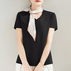 V-neck black / S