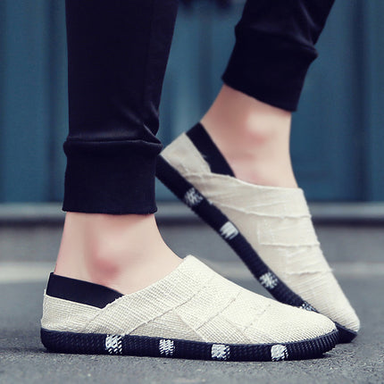 Shoes, Sneakers, Men's Shoes, Men's Summer Canvas Shoes, Breathable Casual Cloth Shoes, Men's Driving Linen Trendy Shoes