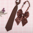 Coffee solid color (tie collar flower)