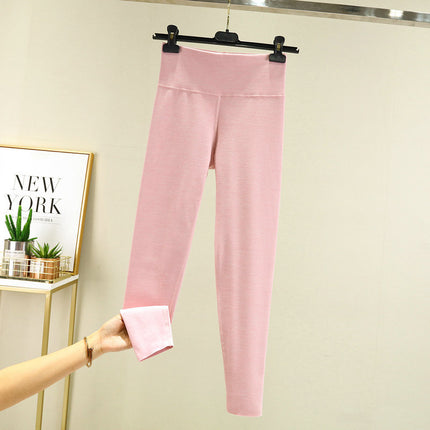 Live delivery double-sided colorful velvet high waist leggings slim fit all-matching women's trousers for outerwear