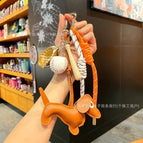 Orange dog + baseball three-piece set + double rope