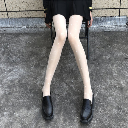 Polo Dot Silk Stockings Women's Ultra-thin Summer Anti-hook Silk Durable Jk Black Silk Pure Naked Slim Tall Pantyhose