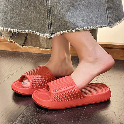 2024 Summer Simple Slip-On Slippers for Women and Couples at Home and Outside, Soft-Soled Non-Slip Home Bathroom Eva Slippers