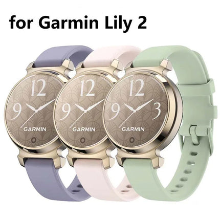 For Garmin Lily2 Silicone Strap Garmin Lily2 Fashion Glow Official Replacement Wristband 14mm