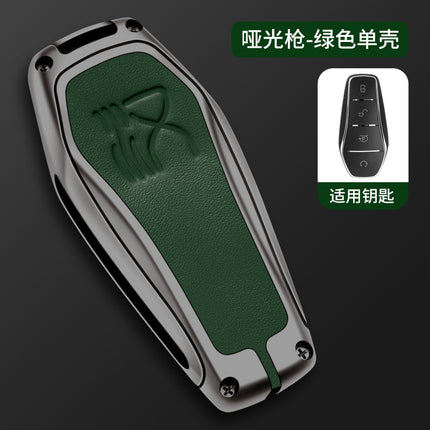 Applicable to BYD Han dmi key case DMP Han EV car high-end metal men's key case buckle shell source factory