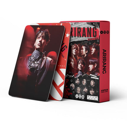 Korean Star 55 Boxed Small Cards Stray (g) I-Dle Ive Ateez Collection Lomo Cards Cross-Border