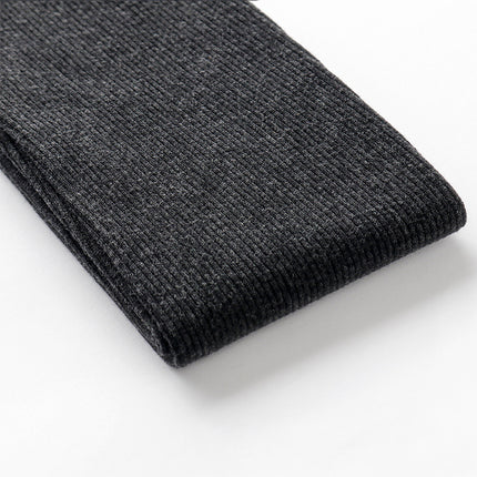 Cotton Vertical Stripe Thin Autumn and Winter Oat Rice White Slight Pressure Thin Elastic Leggings Women's Japanese Thin Pantyhose