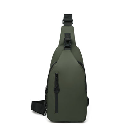 Chest Bag Men's Shoulder Crossbody Bag Simple Casual Trendy Multi-function Shoulder Bag Men's Bag Small Backpack Fashionable Chest Bag