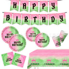 Main picture 6-piece set (7 inches 10+9 inches 10+ paper towels 20+ paper cups 10+ tablecloth 1+ pull flag 1)