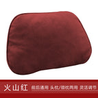 Volcanic red headrest