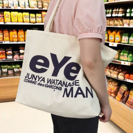 New Ins Letter Canvas Bag Large Capacity Commuter Shoulder Satchel Simple Student Class Versatile Tutoring