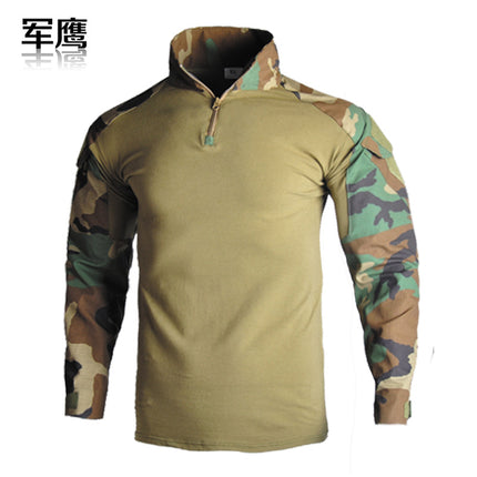 Army Eagle Frog Suit Long-sleeved Army Fan T-shirt Elastic Outdoor CS Field Quick-drying Camouflage Outdoor Long-sleeved T-shirt Quick-drying Men's G2