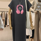 Pink Headphone [dark gray]] / M