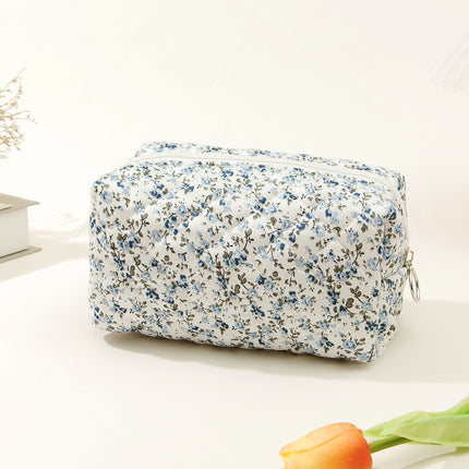 Berger luggage cotton travel flower cosmetic bag small floral storage portable quilted cotton ins luggage factory