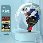 L003 ear protection + cotton lining shark series light blue