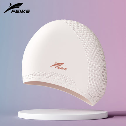 Adult Wholesale Water Drop Hat Unisex Waterproof Non-Stretching Solid Color High Elastic Silicone Swimming Hat
