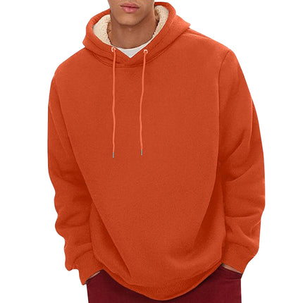 AliExpress cross-border autumn and winter new fleece-lined hooded sweater European and American casual pullover hoodie foreign trade men's jacket