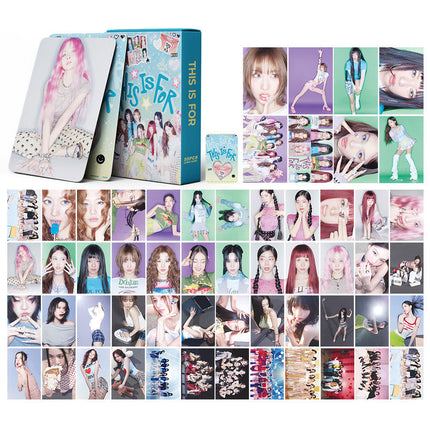 Korean Star 55 Boxed Small Cards Stray (g) I-Dle Ive Ateez Collection Lomo Cards Cross-Border