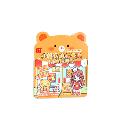 3D Jelly Stickers Quiet Book Reusable Stickers No Cutting Required Fun New Stickers for Girls and Children