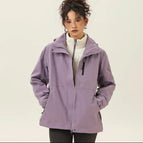 Plum purple (jacket with beige fleece lining) / S 70-85