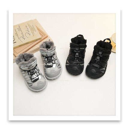Xshx "Paris Outdoor" Professional Kidsren's Snow Boots Outdoor Waterproof and Non-Slip for Boys and Girls [Wenzhou Shoes]