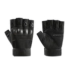 Half finger hard shell-black / L