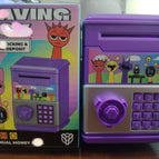 Cartoon piggy bank rhythm and sub purple / 7.9*8*11.5cm