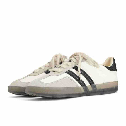 in stock Genuine Leather Inner Heightening German Training Shoes Flat Bottom All-match Inner Heightening Casual Shoes Three Bar Cowhide German Training Shoes Women's Shoes