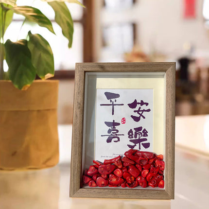 Ping An Joy Decoration with Agate Crystal Stone New Year Decoration Living Room TV Cabinet Wine Cabinet Entrance housewarming ceremony table