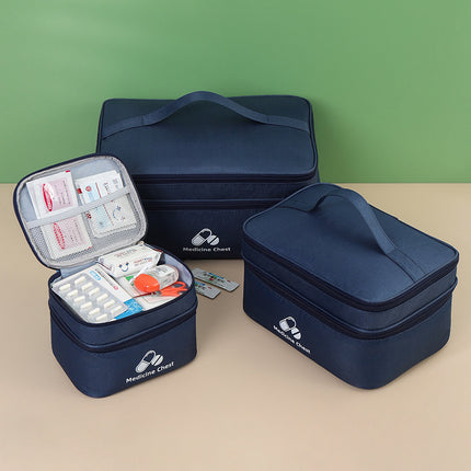 Double-layer Medical Bag Travel Portable First Aid Bag Household Medical Supplies Storage Box Epidemic Prevention Medicine Storage Bag