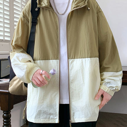 Summer Upf50+ Sun Protection Clothing for Men, Thin Breathable Anti-Uv Sports Jacket for Couples, Loose Ice Silk Sun Protection Clothing