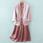 Pink suit + dress / S
