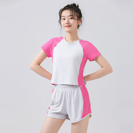 New Summer Light Oxygen Sports suit Casual Quick-drying Running Light Oxygen Breathable Yoga Suit Two-piece Set