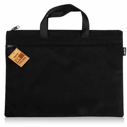 Deli 5590 Document Bag Printed logo Portable Business Briefcase Company Meeting Portable Document Bag