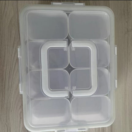 Love Refrigerator Salad Fruit Preservation Box Household Spices Kitchen Storage Box Eight-compartment Sealed Spice Box