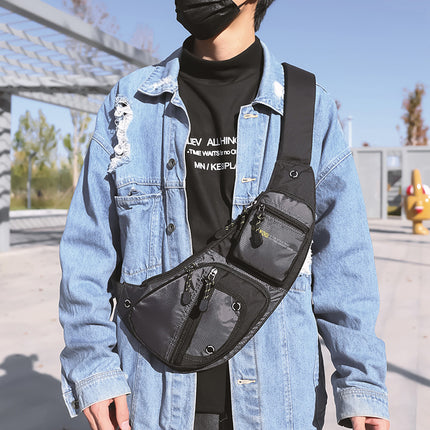 2023 new chest Bag Men's bag men's bag casual shoulder bag messenger bag fashion Oxford cloth messenger bag men's