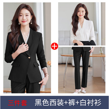 Suit suit Women's Autumn and Winter New Business Suit Jacket Medical Beauty Store Manager Broadcasting Workplace Interview Teacher's Tooling