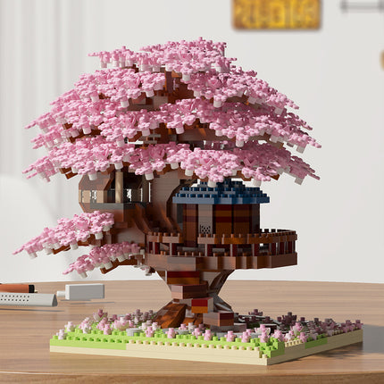Cherry Blossom Tree Jihui M2109 Building Blocks Assembled Children's Toys Educational Boys and Girls Valentine's Day Gift Cross-border