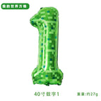 40inch minecraft checkered number 1 (opp bag individually packaged)