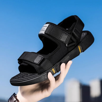 Sandals Men's Summer Sports Wear-Resistant Soft-Soled Sandals for Casual Dual-Purpose Driving Beach Vietnamese Slippers