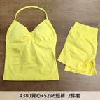 【4380+short】chicken yellow suit / XS
