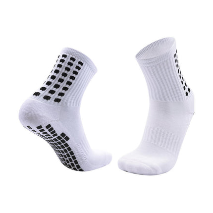 Adult Thickened Towel Football Socks Men's Non-Slip Deodorant Wear-Resistant Mid-Tube Socks Sweat Absorbing Breathable Sports Socks Cross-Border