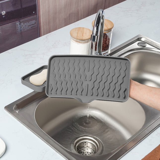 In-Stock New Draining Mat Storage Rack, No-Drill Soap Holder, Silicone Soap Box, Japanese-Style Bathroom Soap Rack