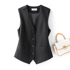 Black four-button one-word bag / S 40-50kg