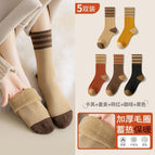 [Shopkeeper Recommend] 5 Double Pack Combination A / Winter padded stockings (35-40 free size)