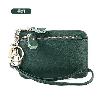 2022 New First Layer Cowhide Hand Small Wallet Simple Multifunctional Genuine Leather Hand with Coin Purse for Women Wholesale