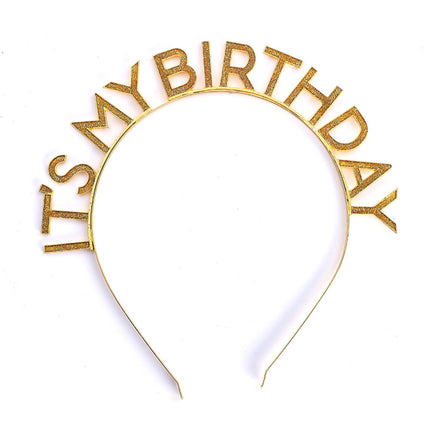 Birthday party hair head ITSMYBIRTHDAY happy birthday headband European and American headband letter hair accessories decoration