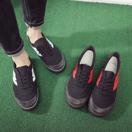 Canvas Football Shoes Spring and Summer Low-top Rubber Sole Canvas Shoes Training Shoes Student Non-slip Sports Men's and Women's Sneakers Single-layer Shoes