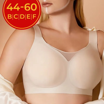 Foreign Trade Cross-Border Plus-Size Underwear, Anti-Exposure Full Cup Bra for Large Breasts, Anti-Sagging Bra, European and American Seamless Bra